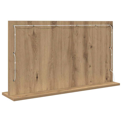 vidaXL Vanity Mirror Artisan Oak 80 x 45 x 18 cm Rectangular
