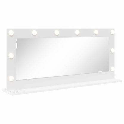 vidaXL Vanity Mirror White 100 x 45 x 18 cm Glass and Engineered wood