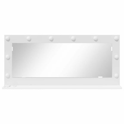 vidaXL Vanity Mirror White 100 x 45 x 18 cm Glass and Engineered wood
