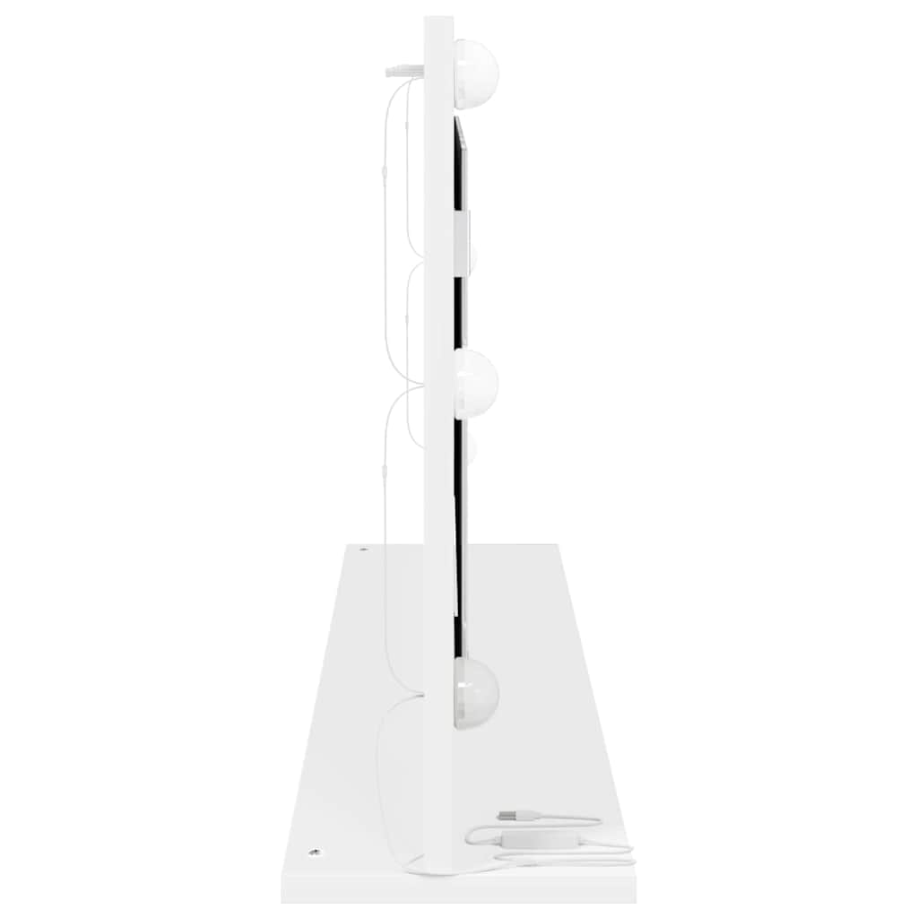 vidaXL Vanity Mirror White 100 x 45 x 18 cm Glass and Engineered wood