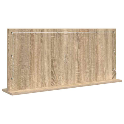 vidaXL Vanity Mirror Rectangular Sonoma Oak 100 x 45 x 18 cm