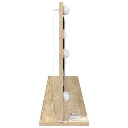 vidaXL Vanity Mirror Rectangular Sonoma Oak 100 x 45 x 18 cm