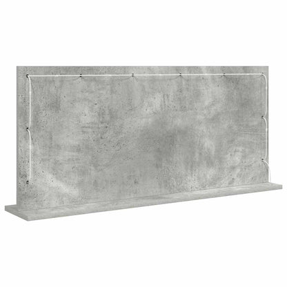 vidaXL Vanity Mirror Rectangular Concrete Grey 100 x 45 x 18 cm