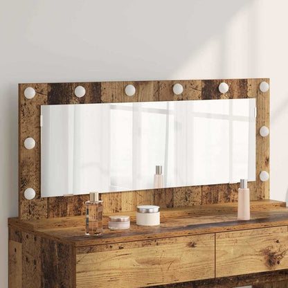 vidaXL Vanity Mirror Rectangular with Mirror Old Wood 100 x 45 x 18 cm