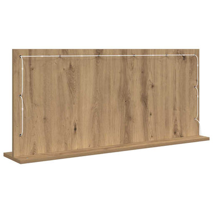 vidaXL Vanity Mirror Artisan Oak 100 x 45 x 18 cm Rectangular