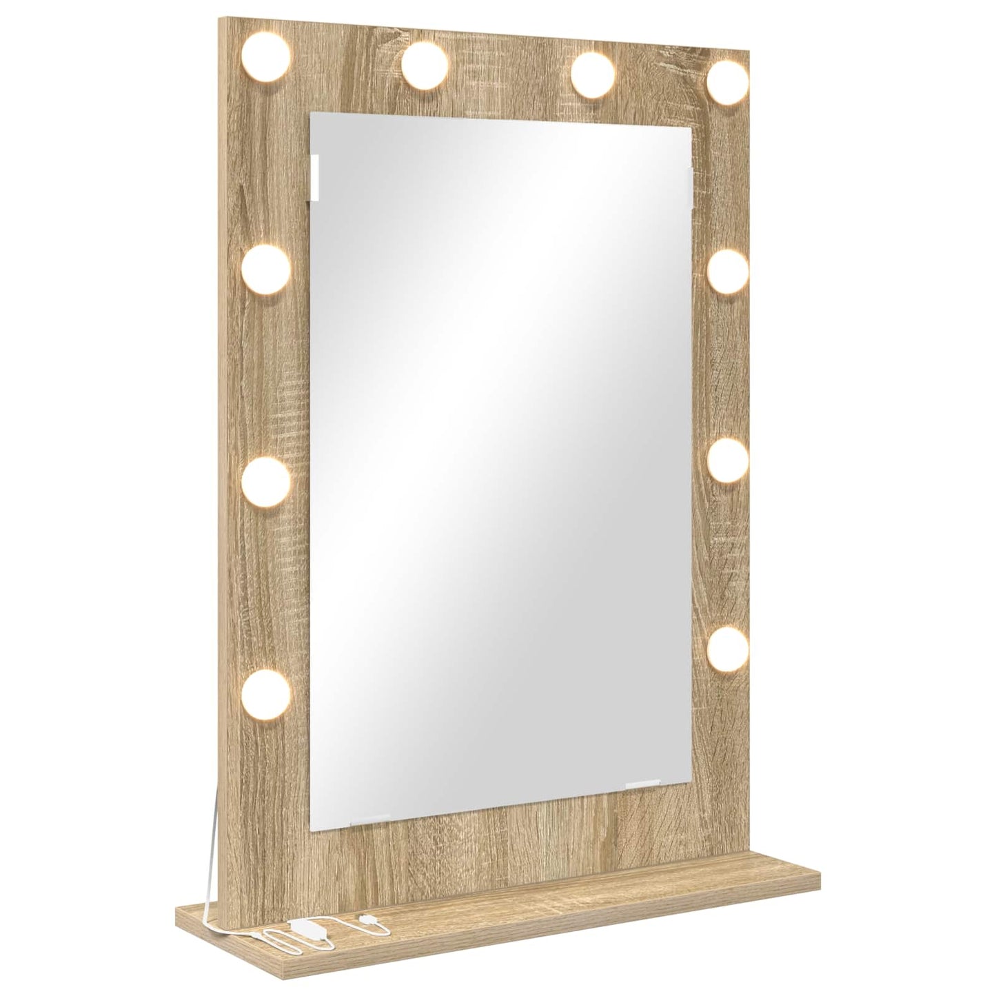 vidaXL Vanity Mirror Rectangular Sonoma Oak 70 x 50 x 18 cm