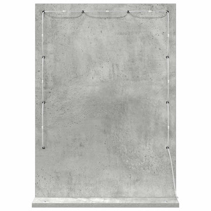 vidaXL Vanity Mirror Rectangular Concrete Grey 70 x 50 x 18 cm