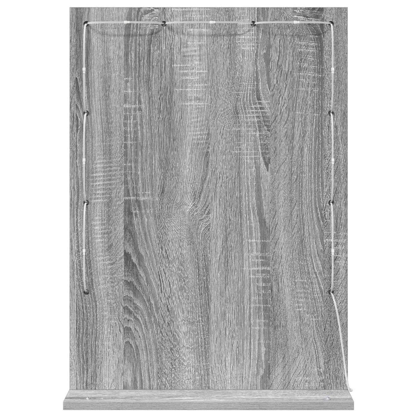 vidaXL Vanity Mirror Rectangular Grey Sonoma 70 x 50 x 18 cm