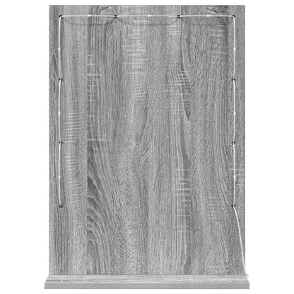 vidaXL Vanity Mirror Rectangular Grey Sonoma 70 x 50 x 18 cm