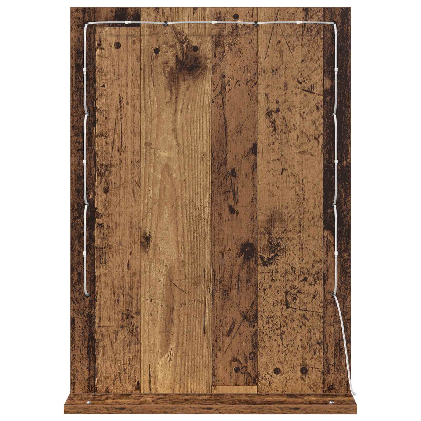 vidaXL Vanity Mirror Rectangular with Mirror Old Wood 70 x 50 x 18 cm