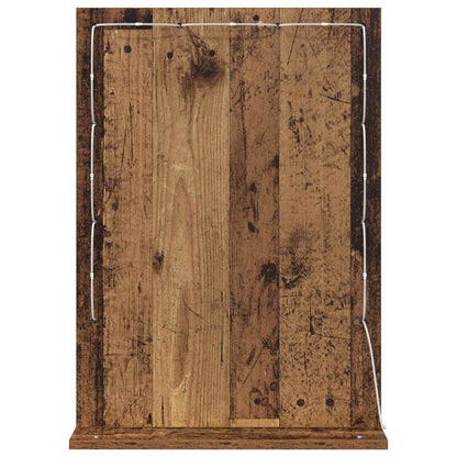 vidaXL Vanity Mirror Rectangular with Mirror Old Wood 70 x 50 x 18 cm