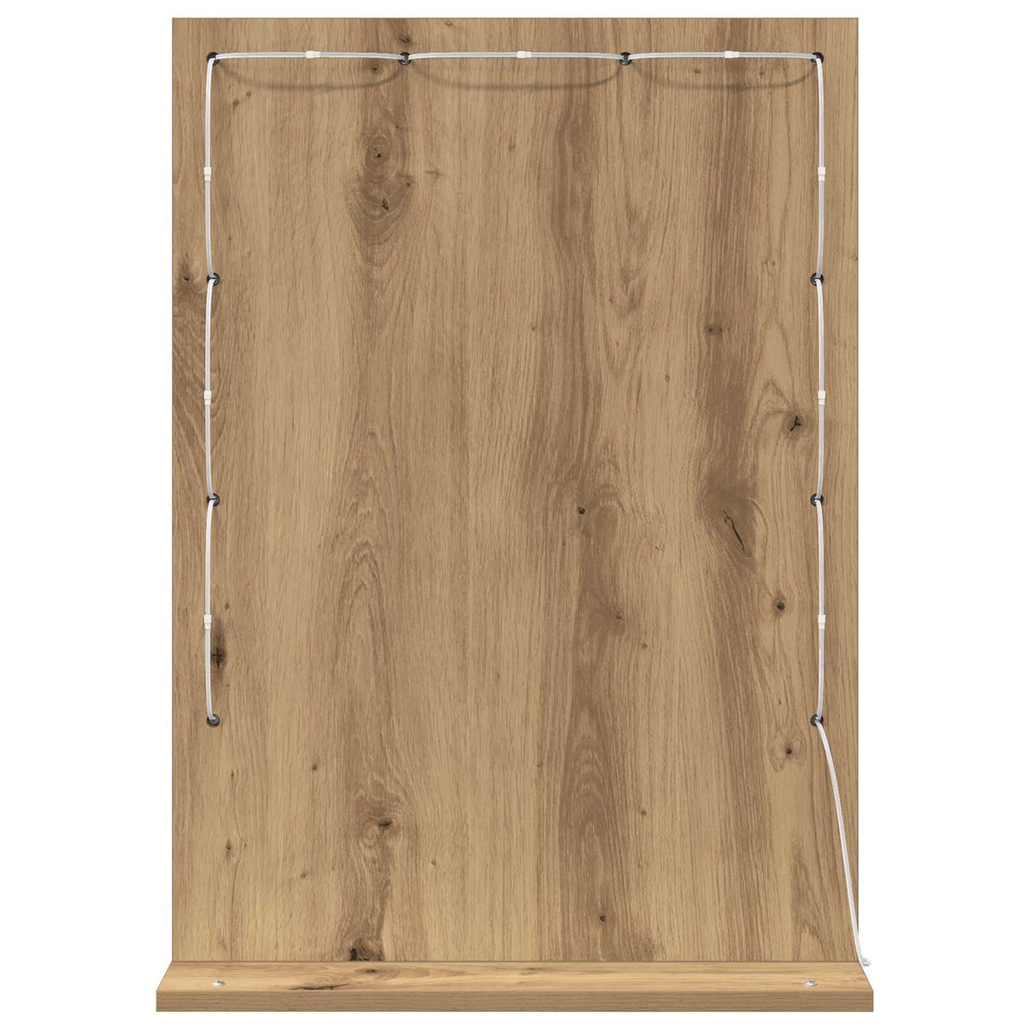 vidaXL Vanity Mirror Artisan Oak 70 x 50 x 18 cm Rectangular