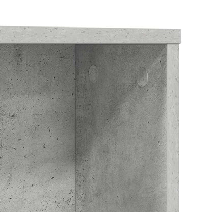 vidaXL Desk with Shelf Concrete Grey 91 x 50 x 149 cm Engineered Wood