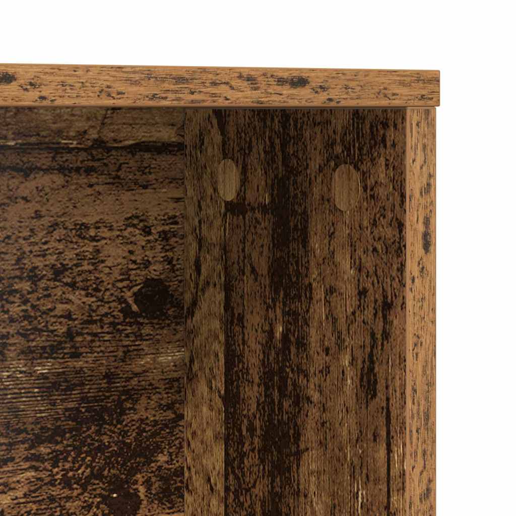 vidaXL Desk with Shelf Old Wood 91 x 50 x 149 cm Engineered Wood