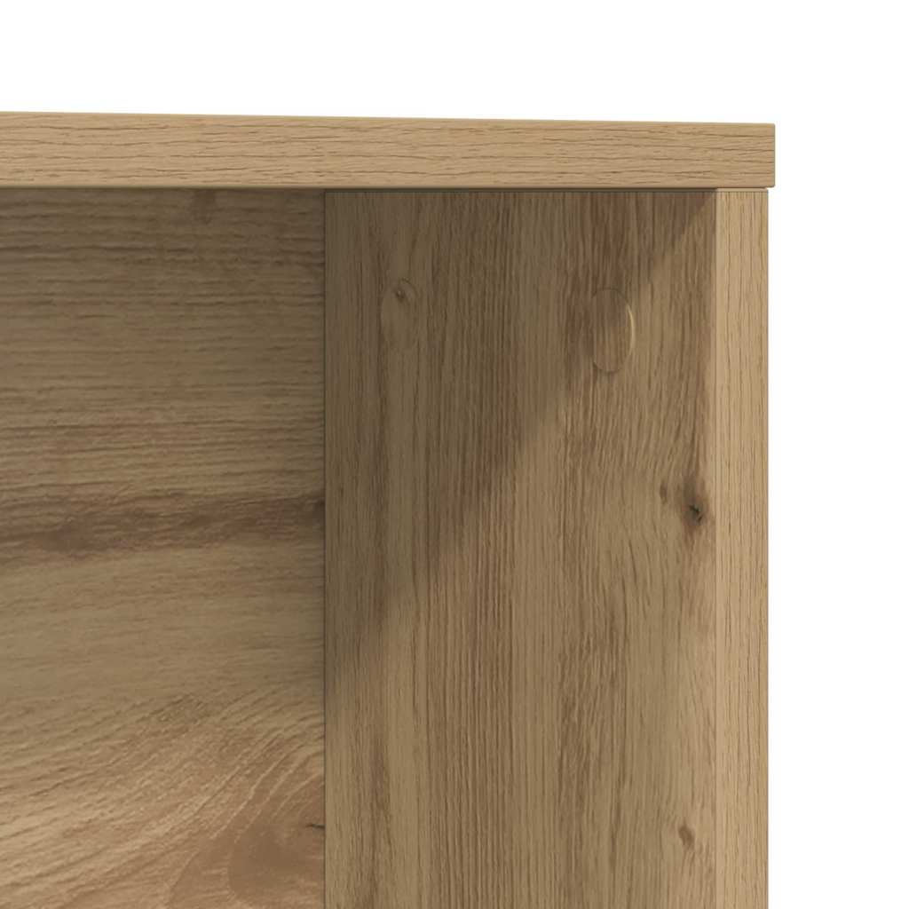vidaXL Desk with Shelf Artisan Oak 91 x 50 x 149 cm Engineered Wood