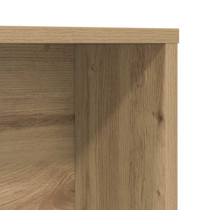 vidaXL Desk with Shelf Artisan Oak 91 x 50 x 149 cm Engineered Wood