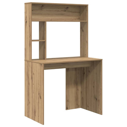 vidaXL Desk Artisan Oak Engineered Wood 91 x 50 x 149 cm