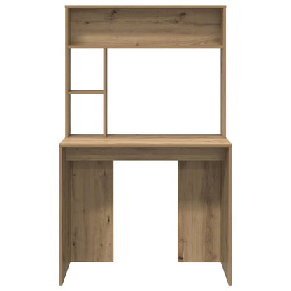 vidaXL Desk Artisan Oak Engineered Wood 91 x 50 x 149 cm
