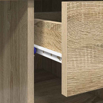 vidaXL Desk Sonoma Oak 90 x 49 x 75 cm Engineered Wood