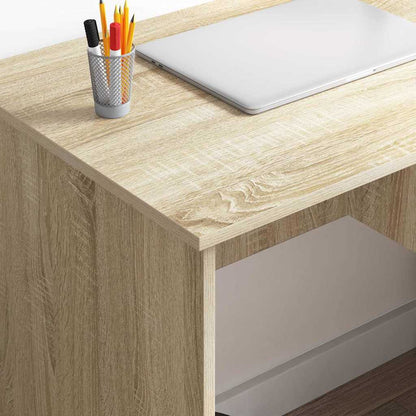 vidaXL Desk Sonoma Oak 90 x 49 x 75 cm Engineered Wood
