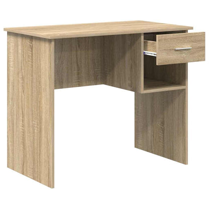 vidaXL Desk Sonoma Oak 90 x 49 x 75 cm Engineered Wood