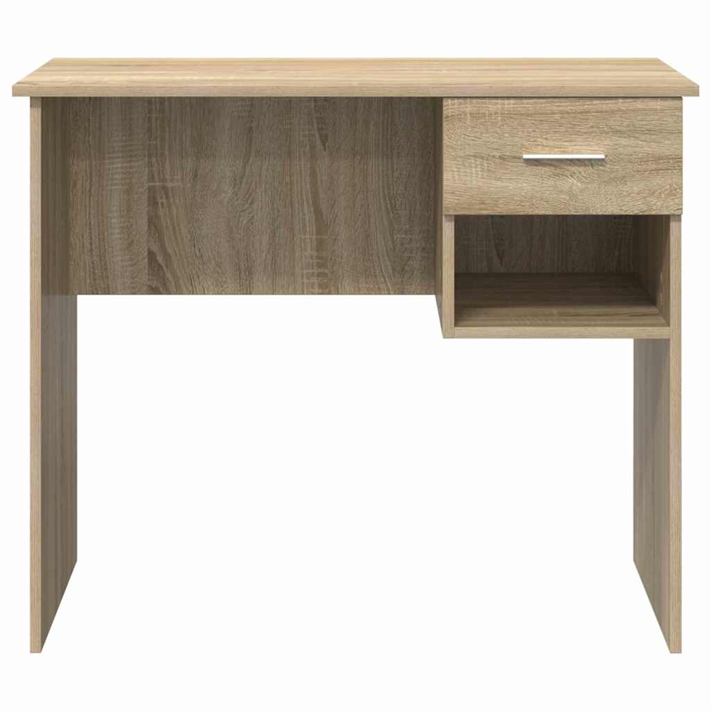 vidaXL Desk Sonoma Oak 90 x 49 x 75 cm Engineered Wood
