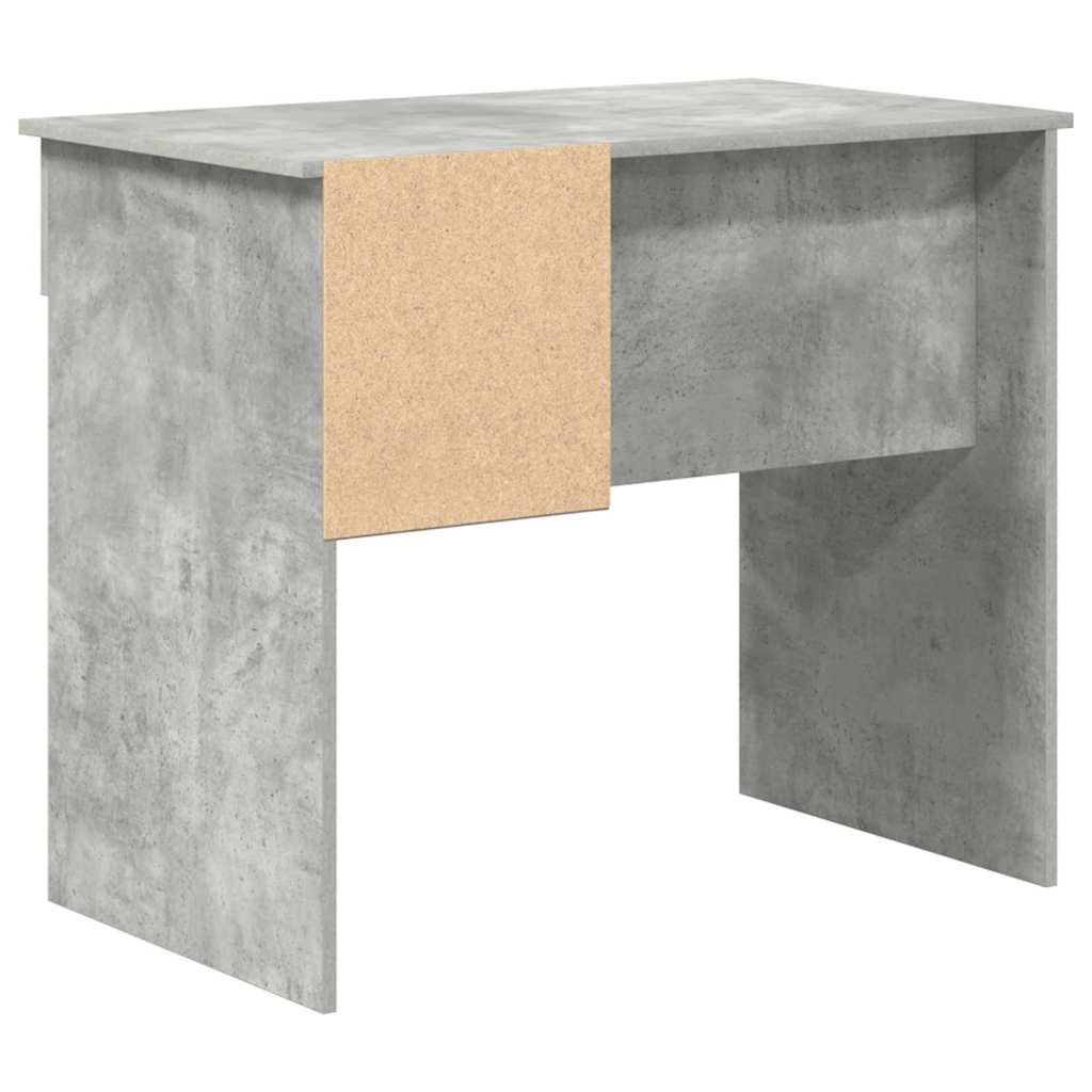 vidaXL Desk with Drawer Concrete Grey 90 x 49 x 75 cm Engineered Wood