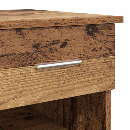 vidaXL Desk with Drawer Old Wood 90 x 49 x 75 cm Engineered Wood