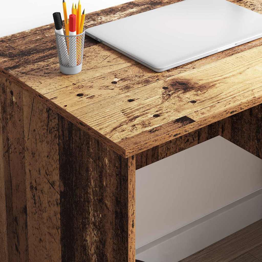 vidaXL Desk with Drawer Old Wood 90 x 49 x 75 cm Engineered Wood