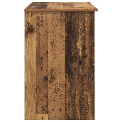 vidaXL Desk with Drawer Old Wood 90 x 49 x 75 cm Engineered Wood