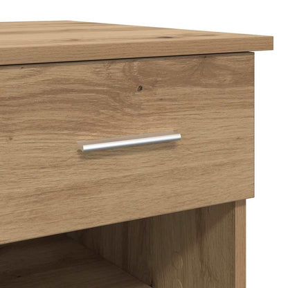 vidaXL Desk with Drawer Artisan Oak 90 x 49 x 75 cm Engineered Wood