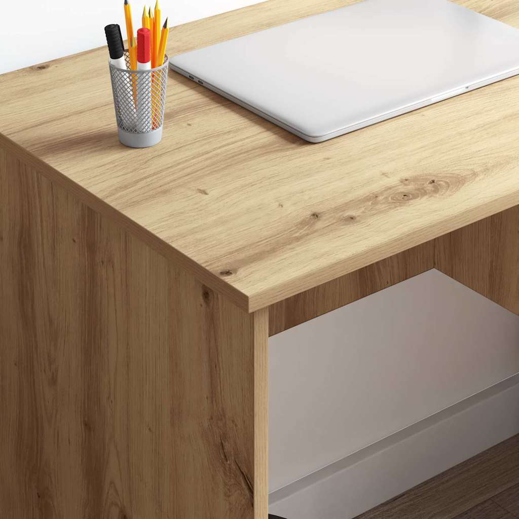 vidaXL Desk with Drawer Artisan Oak 90 x 49 x 75 cm Engineered Wood