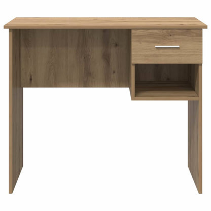 vidaXL Desk with Drawer Artisan Oak 90 x 49 x 75 cm Engineered Wood