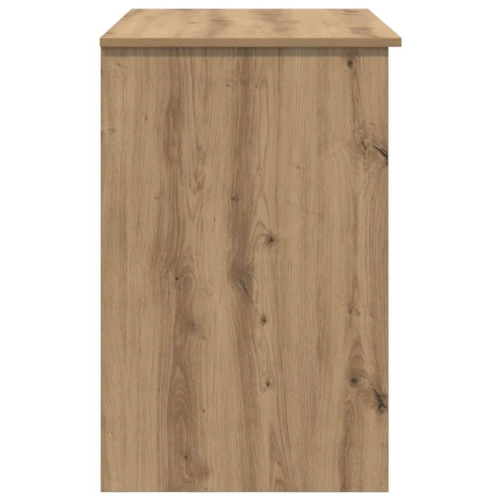 vidaXL Desk with Drawer Artisan Oak 90 x 49 x 75 cm Engineered Wood