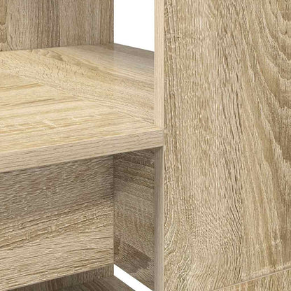 vidaXL Desk with Shelf Sonoma Oak 113 x 54 x 120 cm Engineered Wood