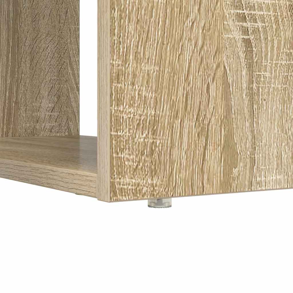 vidaXL Desk with Shelf Sonoma Oak 113 x 54 x 120 cm Engineered Wood
