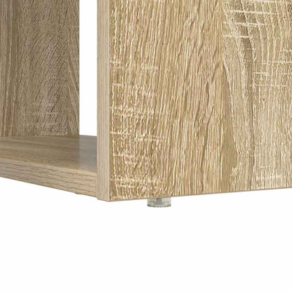 vidaXL Desk with Shelf Sonoma Oak 113 x 54 x 120 cm Engineered Wood