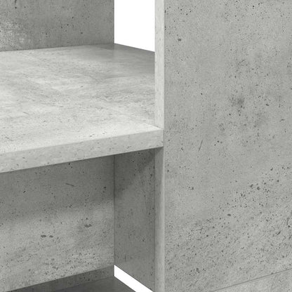 vidaXL Desk with Shelf Concrete Grey 113 x 54 x 120 cm Engineered Wood