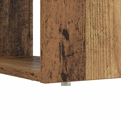 vidaXL Desk with Shelf Old Wood 113 x 54 x 120 cm Engineered Wood