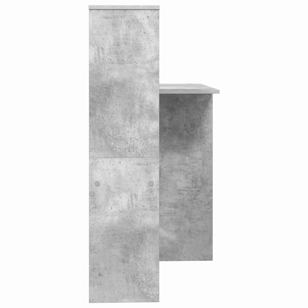 vidaXL Desk Concrete Grey 131.5 x 50 x 106.5 cm Engineered Wood