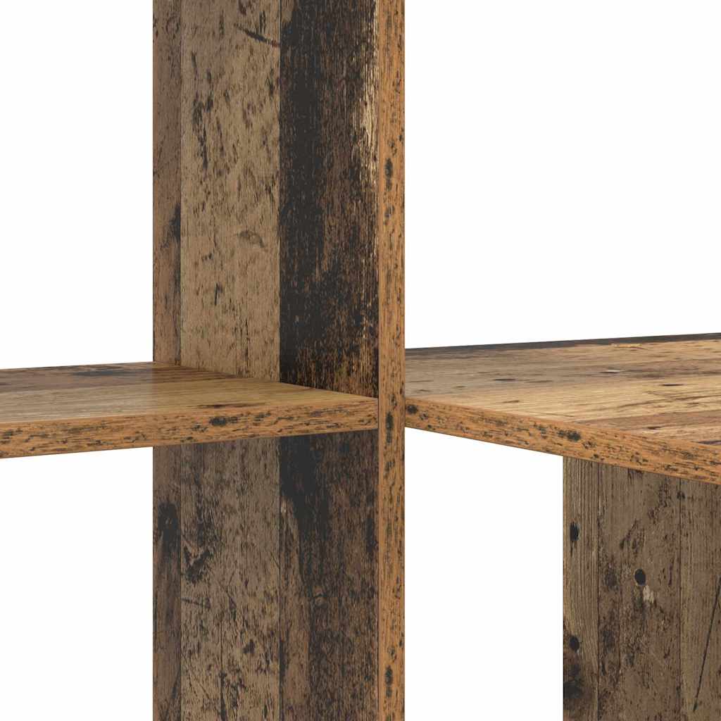 vidaXL Desk with Shelf Old Wood 131.5 x 50 x 106.5 cm Engineered Wood