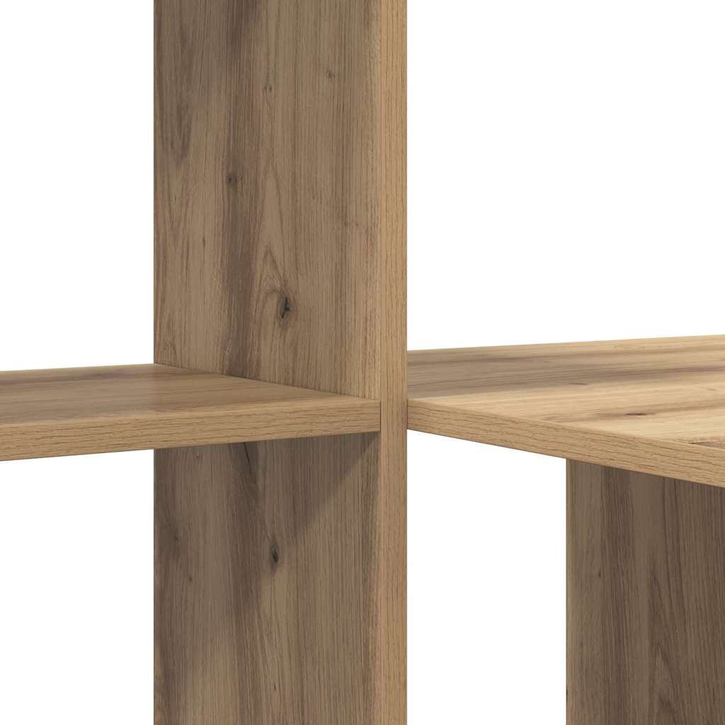 vidaXL Desk Artisan Oak 131.5 x 50 x 106.5 cm Engineered Wood