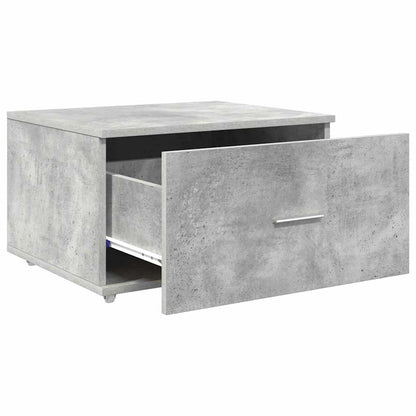 vidaXL Drawer Cabinet with Wheel Concrete Grey 55 x 45 x 31 cm