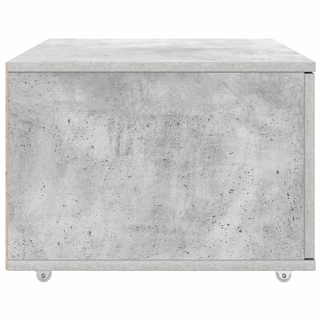 vidaXL Drawer Cabinet with Wheel Concrete Grey 55 x 45 x 31 cm