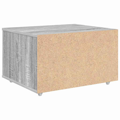 vidaXL Drawer Cabinet with Wheel Grey Sonoma 55 x 45 x 31 cm