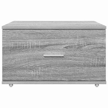 vidaXL Drawer Cabinet with Wheel Grey Sonoma 55 x 45 x 31 cm