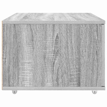 vidaXL Drawer Cabinet with Wheel Grey Sonoma 55 x 45 x 31 cm