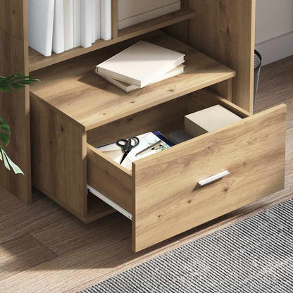 vidaXL Drawer Cabinet 55 x 45 x 31 cm Artisan Oak