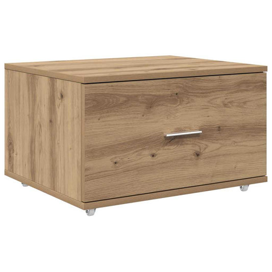 vidaXL Drawer Cabinet 55 x 45 x 31 cm Artisan Oak