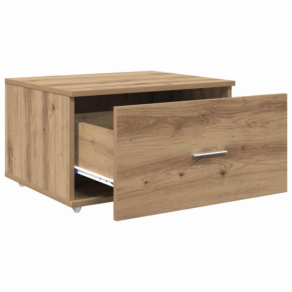 vidaXL Drawer Cabinet 55 x 45 x 31 cm Artisan Oak
